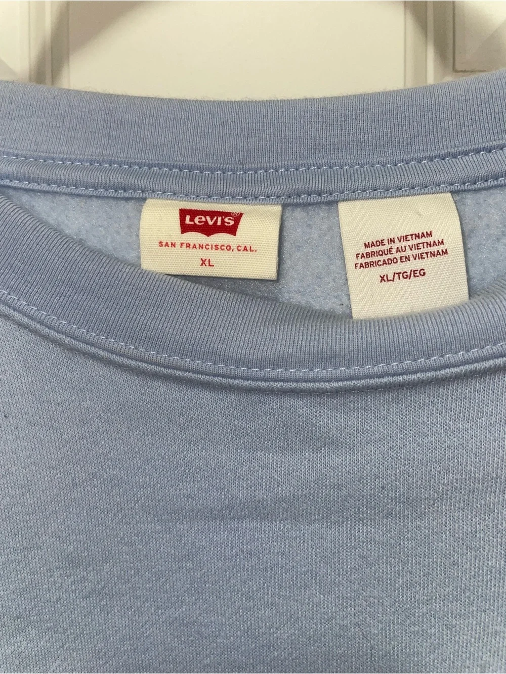 Levi's Light Blue Crewneck Sweatshirt